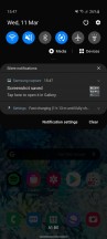 Home, launched, dark mode and new power button in toggles - Samsung Galaxy S20 review