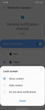 Notification setting for lock screen - Samsung Galaxy Z Flip review