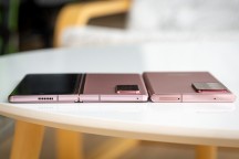 Samsung Galaxy Z Fold2 next to Galaxy Note20 Ultra - Samsung Galaxy Z Fold2 review