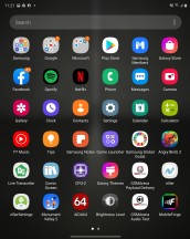 Main app drawer - Samsung Galaxy Z Fold2 review