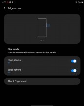 Edge screen settings - Samsung Galaxy Z Fold2 review