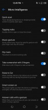 Smart Panel options and gestures - Tecno Camon 16 Premier review