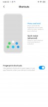 Fingerprint shortcuts - Xiaomi Mi 10 Lite 5G review