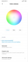 Color settings - Xiaomi Mi 10 Lite 5G review