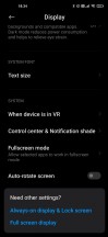 Display settings, brightness controls - Xiaomi Mi 10 Pro long-term review