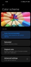 Color settings - Xiaomi Mi 10 Pro long-term review