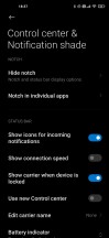 Control Center is opt-in - Xiaomi Mi 10 Pro long-term review