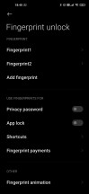 Biometrics settings - Xiaomi Mi 10 Pro long-term review