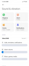 Haptic feedback options - Xiaomi Mi 10T Lite 5G review