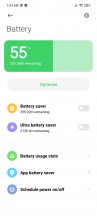 Battery menu and settings - Xiaomi Mi 10T Lite 5G review