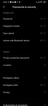 Security - Xiaomi Mi Note 10 Lite review