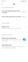 Dark mode, still white in the Battery section - Xiaomi Mi Note 10 long-term review