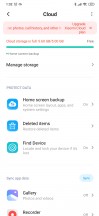 Xiaomi Cloud settings - Xiaomi Mi Note 10 long-term review