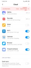 Xiaomi Cloud settings - Xiaomi Mi Note 10 long-term review