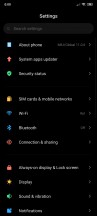 General settings menu - Xiaomi Poco F2 Pro review