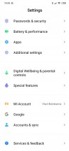 Settings - Xiaomi Redmi Note 8 Pro long-term review