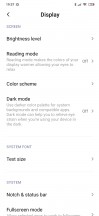 Display settings - Xiaomi Redmi Note 8 Pro long-term review
