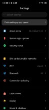 Dark mode - Xiaomi Redmi Note 9S review