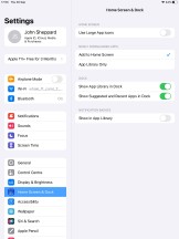 Home Screen and Dock settings - Apple iPad 10.2 (2021) review