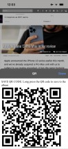Using the QR extension - Apple iPhone 13 review