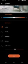 Display and color menu - Asus ROG Phone 5 review