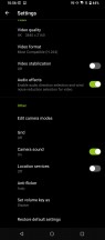 Video capture settings - Asus ROG Phone 5 review