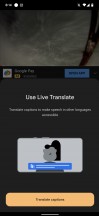 Live Caption with translation - Google Pixel 6 Pro review