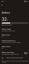 Battery menu - Google Pixel 6 Pro review