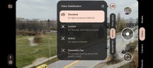 Video recording UI: Stabilization options - Google Pixel 6 review