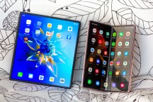 Huawei Mate X2 next to Samsung Galaxy Z Fold2 - Huawei Mate X2 review