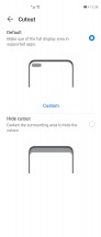 App scaling options and hiding the camera cutout - Huawei Mate X2 review