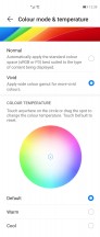 Display color settings - Huawei Mate X2 review