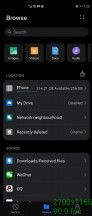 Running at 90Hz: File manager - Huawei Mate X2 review
