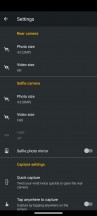 Camera settings menu - Motorola Defy (2021) review