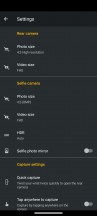 Camera settings menu - Motorola Defy (2021) review