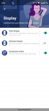 UI customization options and Moto Display features - Motorola Moto G 5G review