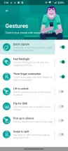 Screen-on and screen-off gestures - Motorola Moto G50 review