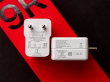 OnePlus 8T charger on the left and OnePlus 9R charger on the right - OnePlus 9R hands-on review