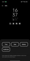 Always-on screen options - Oppo Find N review