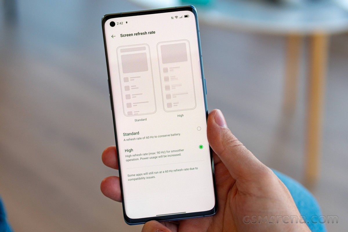 oppo reno 2 screen refresh rate