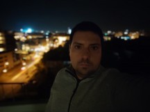 Nighttime selfies, Portrait mode off/on, the with and without flash - f/2.5, ISO 2592, 1/10s - Poco F3 long-term review