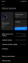 Current software version and security status - Poco F3 long-term review