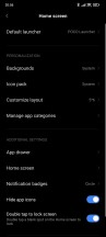 Poco Launcher and its settings - Poco F3 long-term review