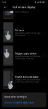 Gesture navigation settings - Poco F3 long-term review