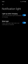 Notification light settings - Poco X3 NFC long-term review