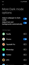 Dark mode settings - Poco X3 Pro long-term review