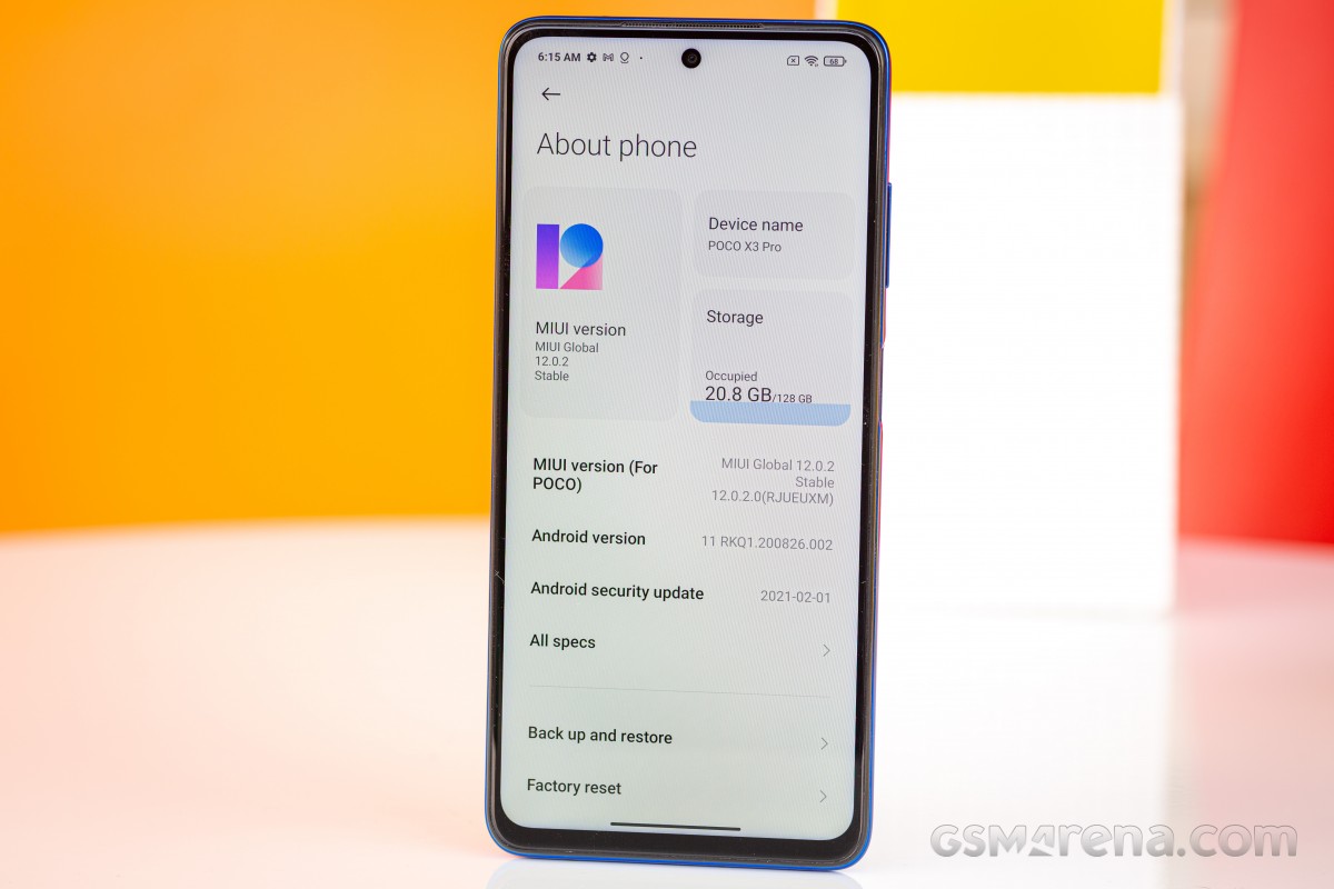 Xiaomi Poco X3 Pro latest Android version info