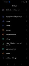 Realme UI 2.0 settings menu - Realme 8 review