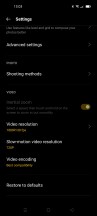 Camera settings - Realme 8 review