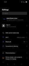 Realme UI 2.0 settings menu - Realme X7 Max 5G review